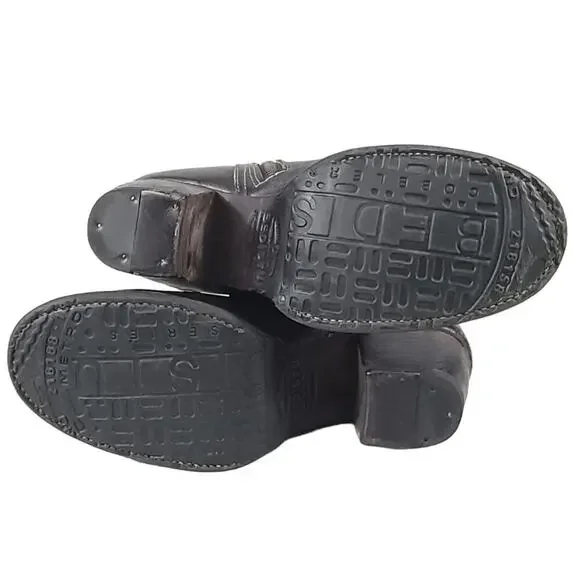 Bed Stu Fate Tall Boots Black Hand Wash Bohemian Western Cowgirl